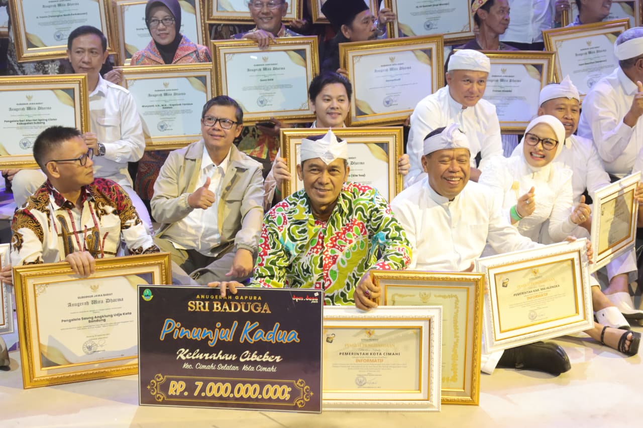 Cimahi Kian Melaju, Raih Enam Penghargaan di Anugerah Wira Dharma Jawa Barat 2025