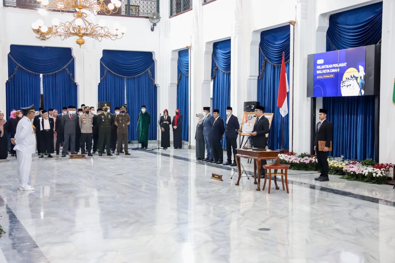 Gubernur Jawa Barat Ridwan Kamil, Lantik PJ Wali Kota Cimahi