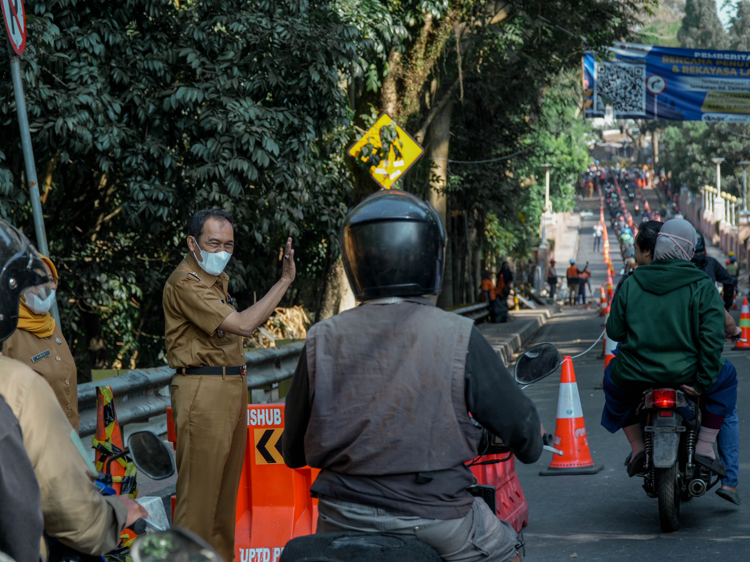 Kurangi Dampak Kemacetan, Jembatan Pemkot Cimahi Kembali Dibuka untuk Motor
