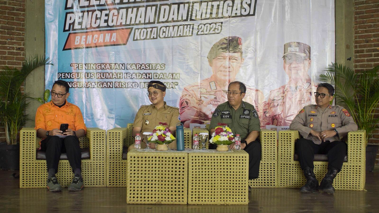 BPBD Kota Cimahi Bekali Pengurus Rumah Ibadah Lintas Agama Pelatihan Pencegahan dan Mitigasi Bencana