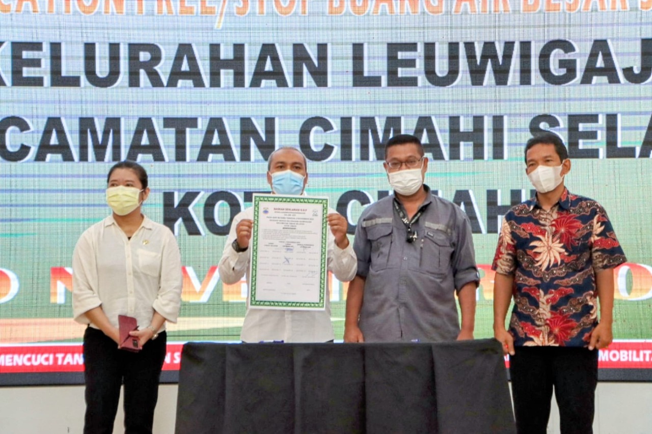 Deklarasi Bersama 5 Kelurahan di Cimahi Ciptakan Open Defecation Free