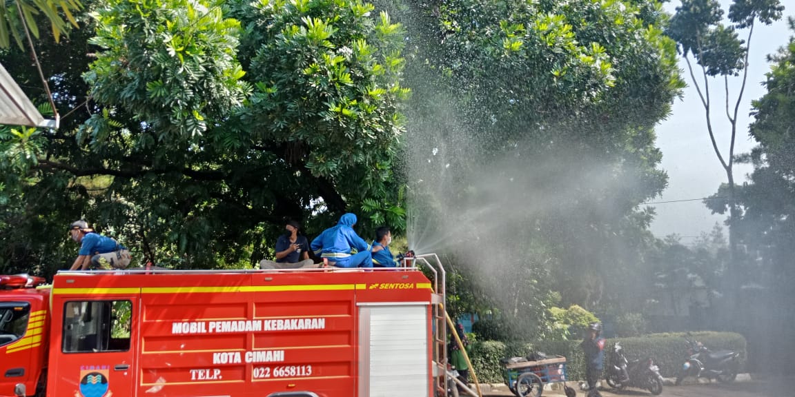 Penyemprotan Disinfektan Ditingkatkan Untuk Tekan Penyebaran Covid-19