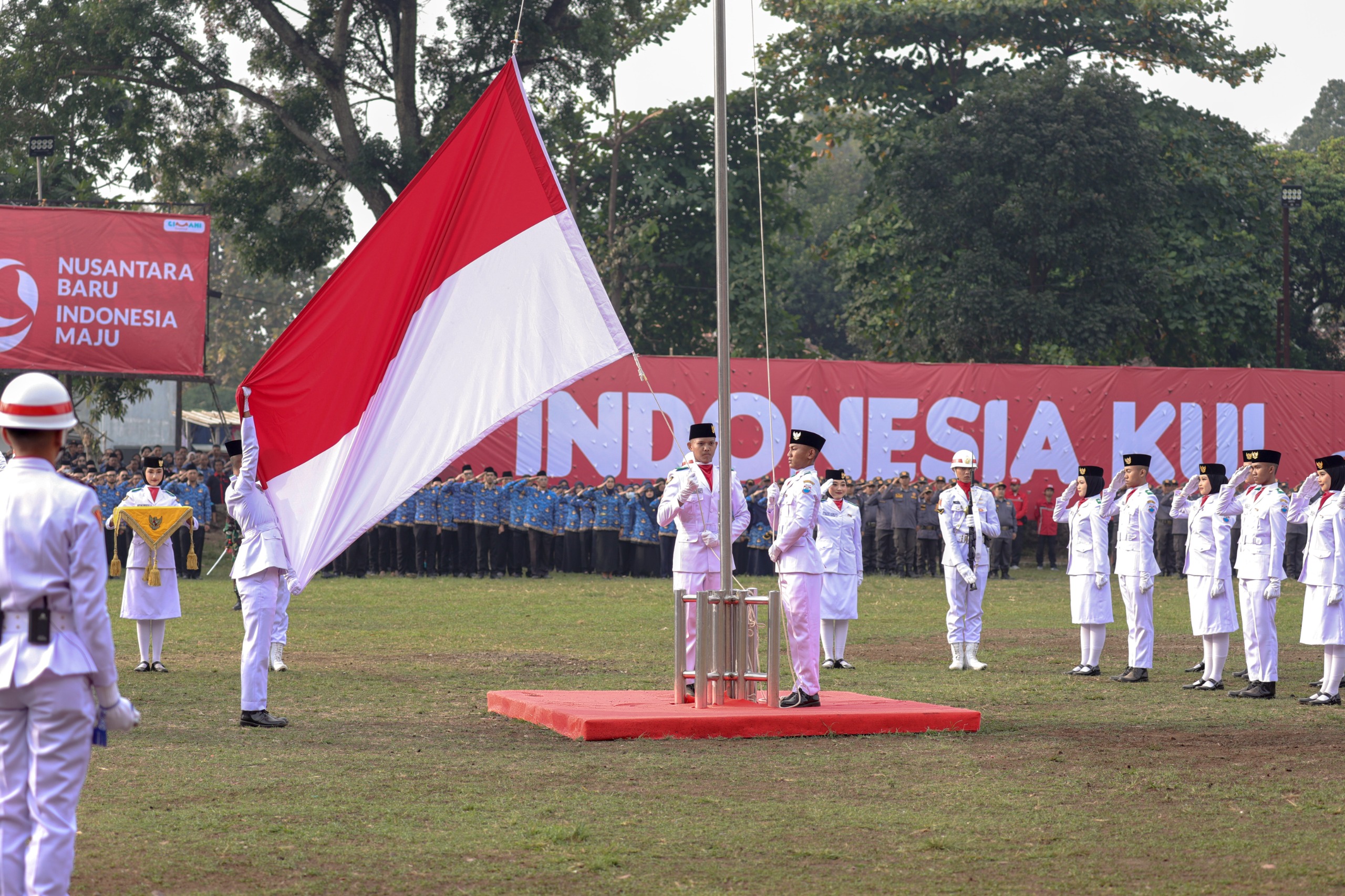 Upacara HUT ke-79 RI Tingkat Kota Cimahi, Nusantara Baru Indonesia Maju