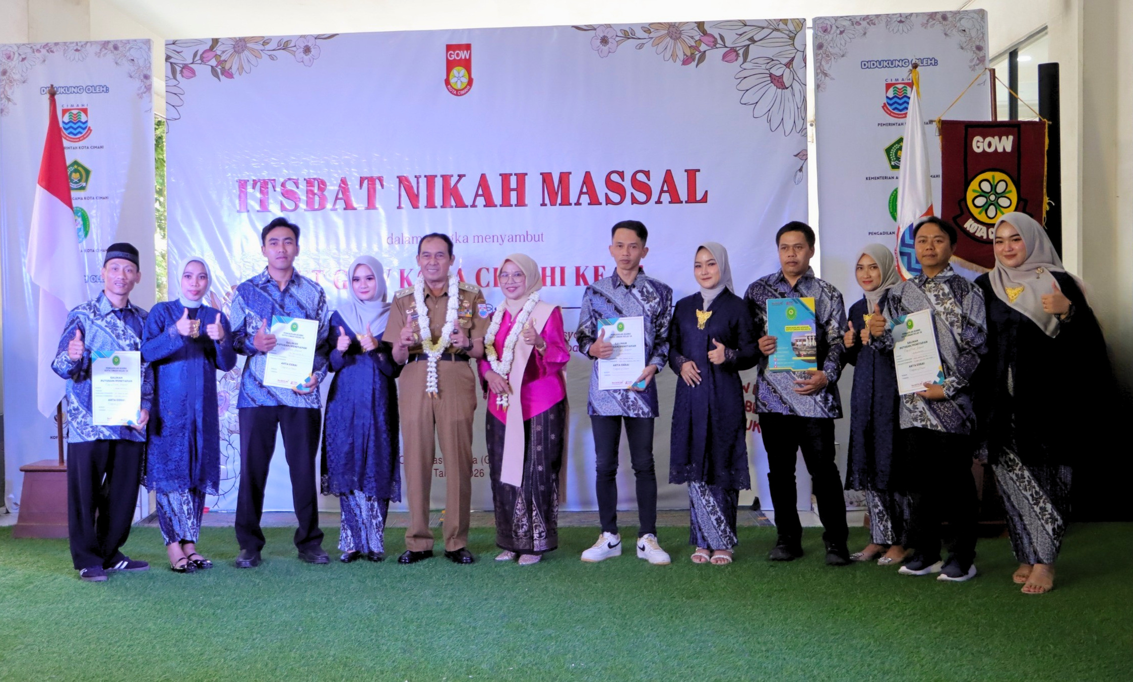 GOW Kota Cimahi Gelar Itsbat Nikah Massal, 40 Pasangan Resmi Miliki Legalitas Negara