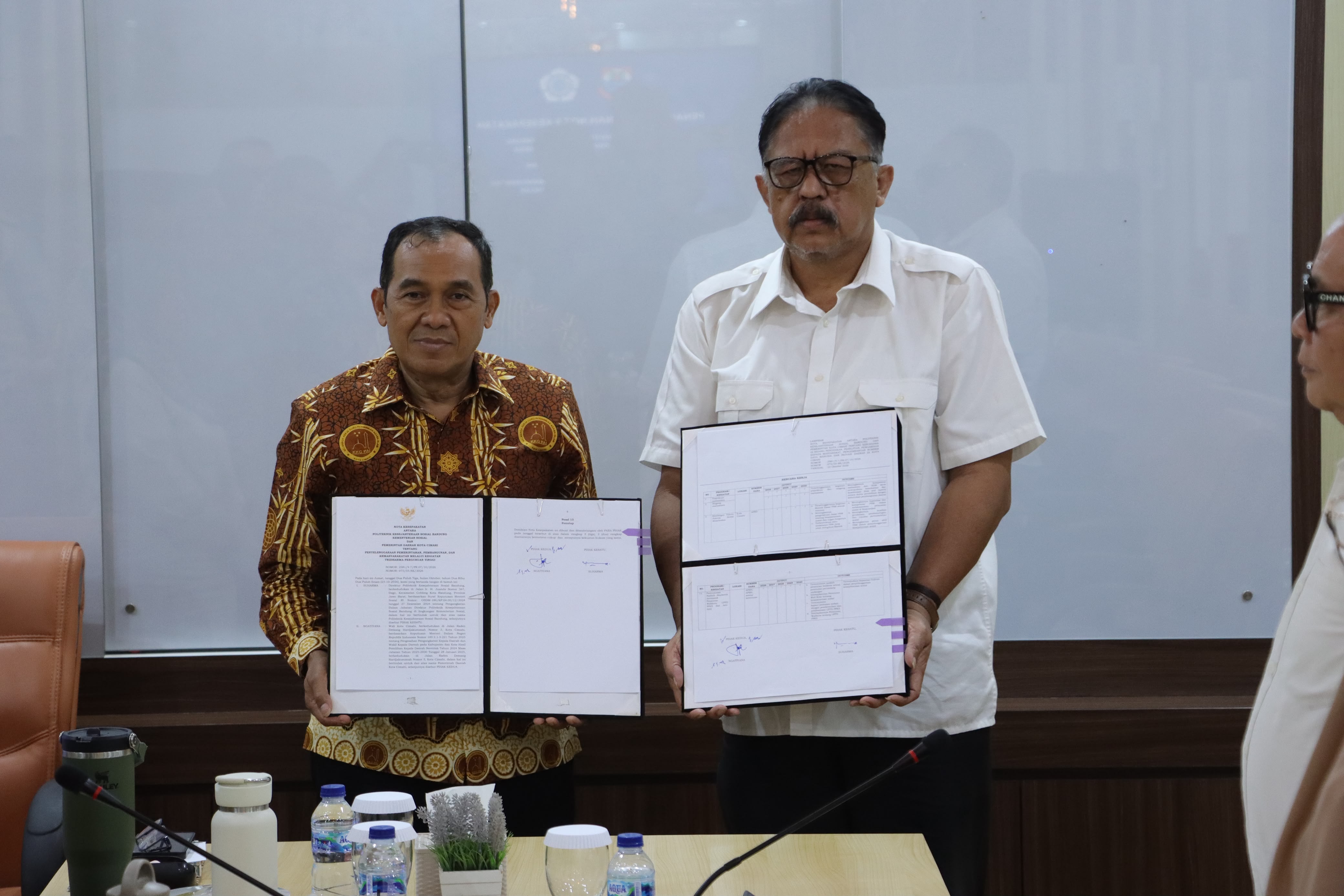 Pemkot Cimahi dan Poltekesos Bandung Resmi Berkolaborasi Tangani Masalah Sosial di Kota Cimahi