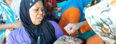 Warga Antusias Ikut PIN Polio