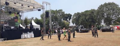 Festival Kreasi Seni Antar Pusdik Eratkan Hubungan TNI dan Masyarakat Cimahi