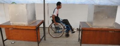 Kaum Difabel Ikut Salurkan Hak Politiknya