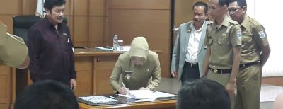 Penandatanganan Kerjasama LKBH KOPRI Kota Cimahi dan PERADI