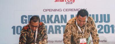 Wali Kota Cimahi Tandatangani MoU Program Gerakan Menuju 100 Smart City