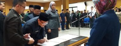 Pejabat Baru Hasil Seleksi Jabatan Dilantik