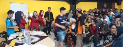 Pengundian Kios Sementara Relokasi Pasar Atas Lancar