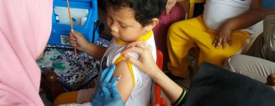 Capaian Sebulan Vaksinasi MR Kota Cimahi