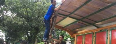 Dishub Kota Cimahi Cat Ulang Halte Demi Kenyamanan Masyarakat